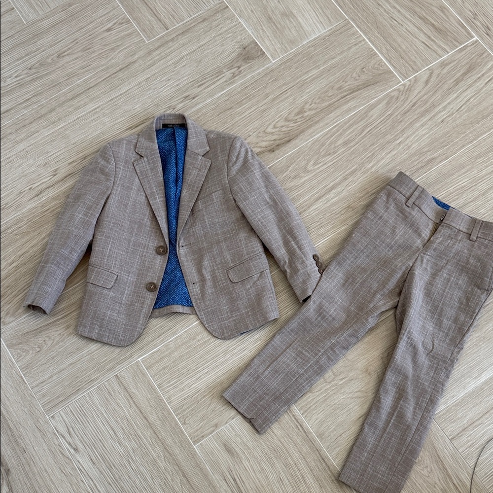 Kids' Classic Tan Suit Set